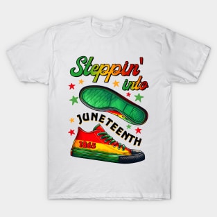 Steppin into Juneteenth  2024 T-Shirt